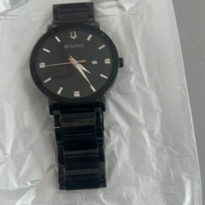 Used/ New Black Bulova Men Watch